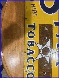 Vintage Antique Porcelain Metal Star Tobacco Cigarettes Advertising Sign Vintage Antique Porcelain Metal Star Tobacco Cigarettes Advertising Sign