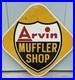 Vintage-Arvin-Muffler-Shop-Auto-Original-Double-Sided-Sign-Large-29-x-29-Stout-01-czem