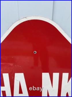 Vintage Arvin Muffler Shop Auto Original Double Sided Sign Large 29 x 29 Stout