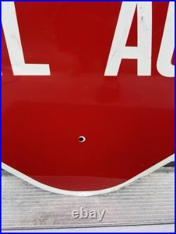 Vintage Arvin Muffler Shop Auto Original Double Sided Sign Large 29 x 29 Stout