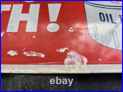 Vintage Atlantic Imperial Motor Oil AC Delco Oil Filter Tin Tacker Sign