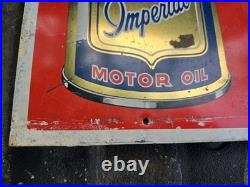 Vintage Atlantic Imperial Motor Oil AC Delco Oil Filter Tin Tacker Sign
