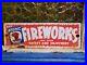 Vintage-Atomic-Fireworks-Porcelain-Sign-Gas-Station-Oil-Service-Toy-Party-USA-01-na