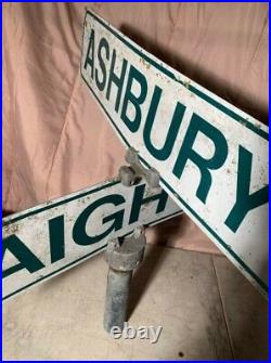 Vintage Authentic Haight Ashbury street sign