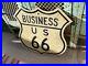 Vintage-Authentic-Route-US-66-Sign-Steel-16-1-2-X-16-Road-wear-Patina-01-ey