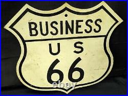 Vintage, Authentic Route US 66 Sign Steel 16 1/2 X 16 Road-wear & Patina