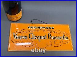 Vintage Authentic Veuve Clicquot Advertising Sign Champagne Collector Item