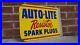 Vintage-Auto-Lite-Spark-Plugs-Porcelain-Sign-Rare-Gas-Oil-Service-Station-Pump-01-jrq