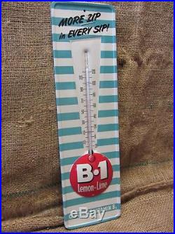 Vintage B1 Lemon Lime Soda Thermometer Sign Antique NO MERCURY 9339