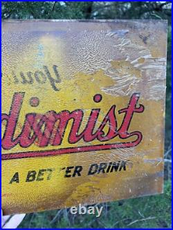 Vintage BRANDIMIST A BETTER DRINK southern soda advertising sign Mississippi