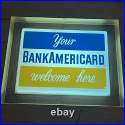 Vintage BankAmericard Light Up Charge Credit Card Gas Station Rare Vintage BankAmericard Light Up Charge Credit Card Gas Station Rare
