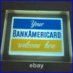Vintage BankAmericard Light Up Charge Credit Card Gas Station Rare Vintage BankAmericard Light Up Charge Credit Card Gas Station Rare