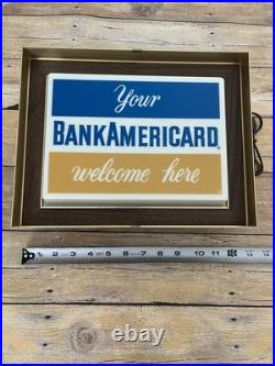 Vintage BankAmericard Light Up Charge Credit Card Gas Station Rare Vintage BankAmericard Light Up Charge Credit Card Gas Station Rare