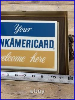 Vintage BankAmericard Light Up Charge Credit Card Gas Station Rare Vintage BankAmericard Light Up Charge Credit Card Gas Station Rare