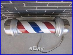 Vintage Barber Pole William Marvy Barber Pole # 66 Single Light Barber Pole