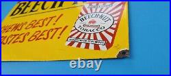 Vintage Beech-nut Porcelain Tobacco Chew General Store Pump Plate Sign