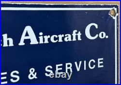 Vintage Beechcraft Aircraft Porcelain Sign Stearman Airplane Gas Oil Hangar Vintage Beechcraft Aircraft Porcelain Sign Stearman Airplane Gas Oil Hangar