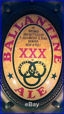 Vintage Beer Advertising Bar Sign Lighted Ballantine ALE XXX BEER Hang Wall BG