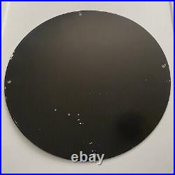 Vintage Black Cat Porcelain Sign Gas Oil Flashlight Crackers Enamel Pump Plate