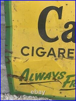 Vintage Black Cat Tobacco Cigarettes Advertising Tin Sign