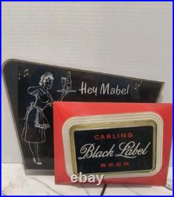 Vintage Black Label Beer Lighted Sign Hey Mabel Cleveland Bar Tavern Advertising Vintage Black Label Beer Lighted Sign Hey Mabel Cleveland Bar Tavern Advertising