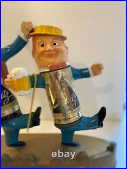 Vintage Blatz Beer Lamp Point of Purchase Figurine 1950s Advertising Light Sign