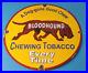 Vintage-Bloodhound-Tobacco-Sign-Dog-Chew-Gas-Pump-Plate-Porcelain-Sign-01-pljd