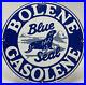 Vintage-Bolene-Blue-Seal-Gasoline-Porcelain-Sign-Gas-Station-Pump-Plate-Oil-01-kr