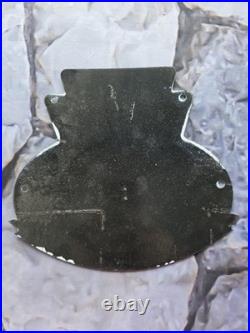 Vintage Borden's Ice Cream Porcelain Sign 8×8.5