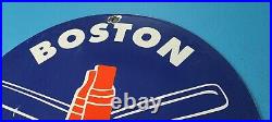 Vintage Boston Red Sox Porcelain Major League Baseball Field Stadium Sign