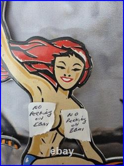 Vintage Boutwell's Cycle Center Porcelain Sign Baltimore 9×8