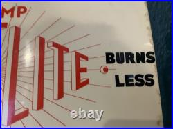 Vintage Britelite Oil Porcelain Enamel Sign From Glassgow 14.5 X 10 Ex Cond