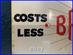 Vintage Britelite Oil Porcelain Enamel Sign From Glassgow 14.5 X 10 Ex Cond