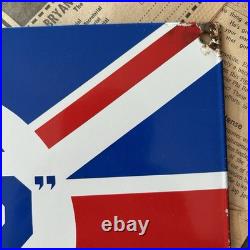 Vintage British Petroleum Motor Bp Spirit 8x12 Inches Porcelain Enamel Sign