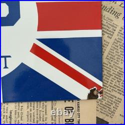 Vintage British Petroleum Motor Bp Spirit 8x12 Inches Porcelain Enamel Sign