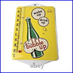 Vintage Bubble Up Porcelain Sign Soda Gas Pump Ad Thermometer Sign Vintage Bubble Up Porcelain Sign Soda Gas Pump Ad Thermometer Sign