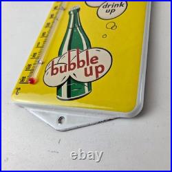Vintage Bubble Up Porcelain Sign Soda Gas Pump Ad Thermometer Sign Vintage Bubble Up Porcelain Sign Soda Gas Pump Ad Thermometer Sign