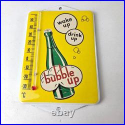 Vintage Bubble Up Porcelain Sign Soda Gas Pump Ad Thermometer Sign Vintage Bubble Up Porcelain Sign Soda Gas Pump Ad Thermometer Sign