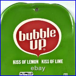 Vintage Bubble Up Soda Thermometer Metal Advertising Sign Soft Drinks Man Cave