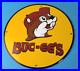 Vintage-Buc-ee-s-Porcelain-Road-Trip-Beaver-Gas-Service-Station-Pump-Plate-Sign-01-bhu