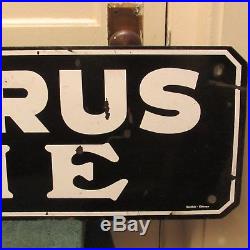 Vintage Bucyrus Erie porcelain sign