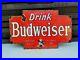 Vintage-Budweiser-Porcelain-Sign-Beer-Restaurant-Bar-Pub-Alcohol-Gas-Station-01-cg