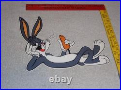 Vintage Bugs Bunny With Carrot Porcelain Metal Cartoon Tv Show Looney Tunes Sign Vintage Bugs Bunny With Carrot Porcelain Metal Cartoon Tv Show Looney Tunes Sign