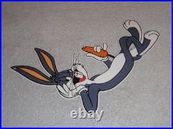 Vintage Bugs Bunny With Carrot Porcelain Metal Cartoon Tv Show Looney Tunes Sign Vintage Bugs Bunny With Carrot Porcelain Metal Cartoon Tv Show Looney Tunes Sign