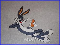 Vintage Bugs Bunny With Carrot Porcelain Metal Cartoon Tv Show Looney Tunes Sign Vintage Bugs Bunny With Carrot Porcelain Metal Cartoon Tv Show Looney Tunes Sign