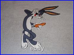 Vintage Bugs Bunny With Carrot Porcelain Metal Cartoon Tv Show Looney Tunes Sign Vintage Bugs Bunny With Carrot Porcelain Metal Cartoon Tv Show Looney Tunes Sign