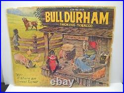 Vintage Bull Durham Tobacco Advertising Sign Poster GENERAL STORE Antique