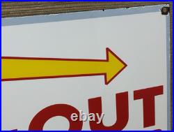 Vintage Burger King Porcelain Sign Fast Food Gas Station Pepsi Dew Mcdonalds