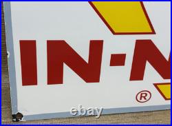 Vintage Burger King Porcelain Sign Fast Food Gas Station Pepsi Dew Mcdonalds