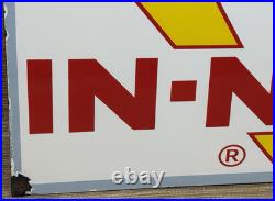 Vintage Burger King Porcelain Sign Fast Food Gas Station Pepsi Dew Mcdonalds